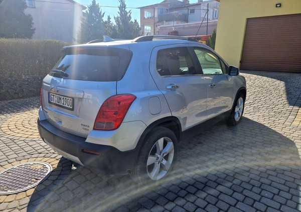 Chevrolet Trax cena 39900 przebieg: 96600, rok produkcji 2013 z Jabłonowo Pomorskie małe 67
